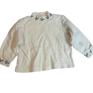 All Mine Vintage 80s Turtleneck Mock Neck Top Shirt Girls 18 Months Floral